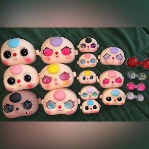 Baby three faces with glitter eyes variety bundle